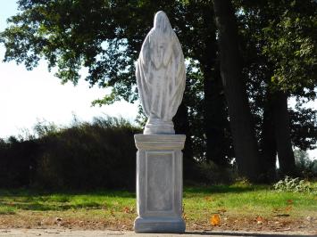 Statue of Mary on a Pedestal - 110 cm - Stone