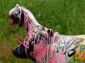 Beeld Nijlpaard Kunstdesign - 95 x 70 cm - Polystone