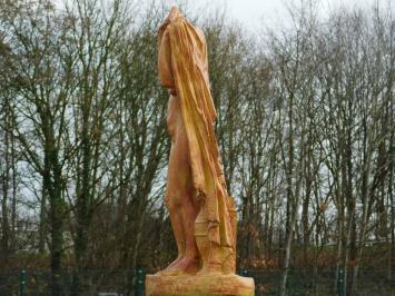 Beeld Naakte Vrouw Gedrapeerd - 67 cm - Polystone