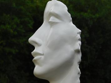 Stylish Statue 'The Face' - Polystone - Height 51 cm - White