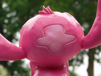 Beeld Stitch Roze - 28 x 33 cm - Polystone