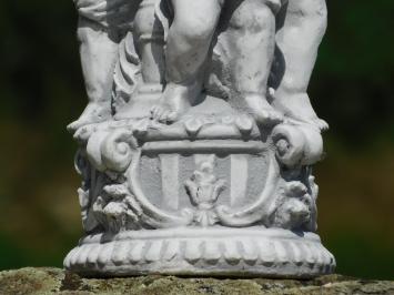 Decorative Statue with Angels and Scale | Stone | Detailed