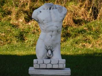 Beeld Mannelijke Torso - 57 cm - Steen