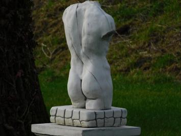 Beeld Mannelijke Torso - 57 cm - Steen