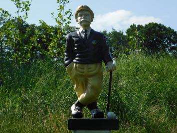 Vintage statue Golfer - 75 cm - Terracotta - one-off delivery!