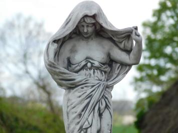 Statue Frau mit Gewand - 80 cm - Stein