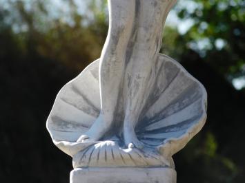 Tuinbeeld Vrouw in Schelp op Sokkel - 130 cm - Klassieke Stenen Set
