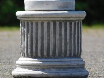 Statue Frau auf rundem Sockel - 88 cm - Stein