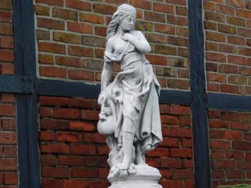 Statue Frau mit Krug - 68 cm - Massivstein