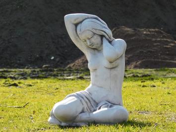 Statue Seated Woman - 50 cm - Stone