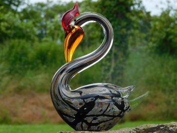 Glazen Beeld Zwaan – Handgemaakt Glasgeblazen Kunstwerk