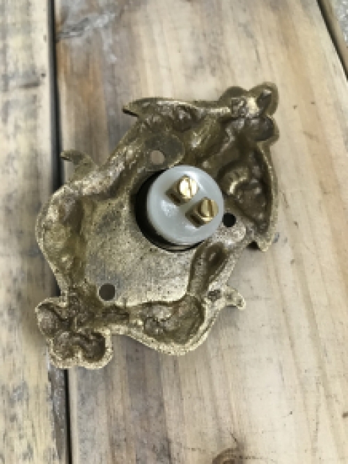 Doorbell Angel - brass patinated