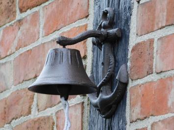 Cast iron doorbell Anchor - Pull Bell with Cord