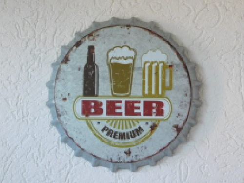 Beer cup - Bear Premium - wall decoration metal