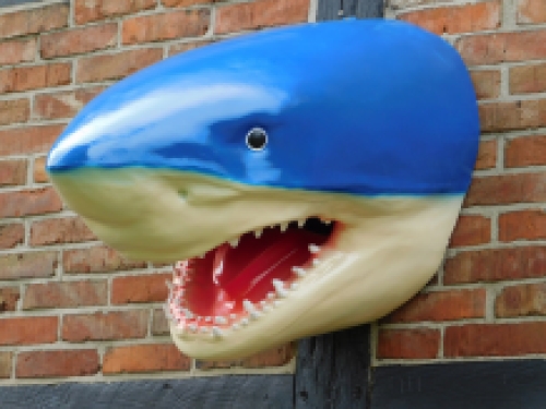 Large shark head with open mouth.