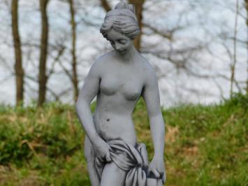 Statue Half Naked Woman on Pedestal - 125 cm - Stone
