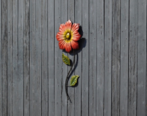 Wall ornament flower - metal - wall decoration