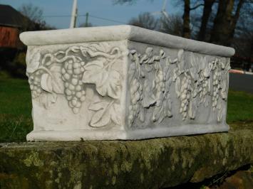 Flower box with bunches of grapes - 70 cm - Stone