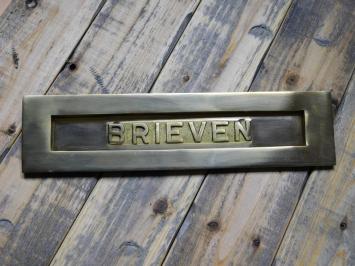 Letterbox ''letters'' - 32 cm - Brass