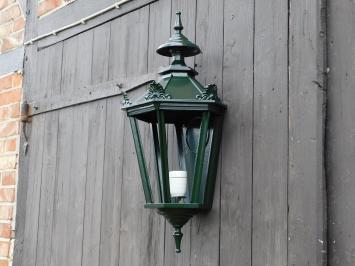 Außenlampe - 65 cm - Dunkelgrün - Alu - mit Lampenhalterung und Glas