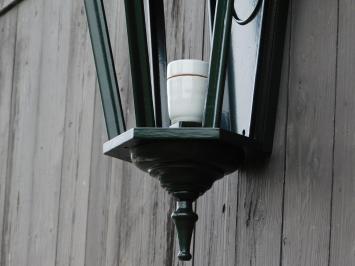 Außenlampe - 65 cm - Dunkelgrün - Alu - mit Lampenhalterung und Glas