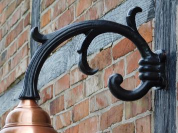 Classic Outdoor Light – Copper Shade & Cast Iron Wall Arm – 55 cm – Wall Lamp