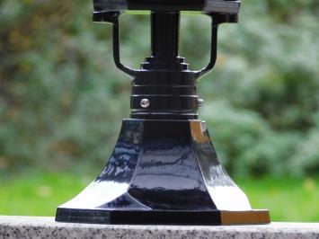 Classic Outdoor Lamp Black - 63 cm - Shade with Crowns on a Hexagonal Base - Aluminum