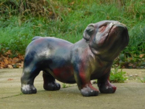 Statue Bulldogge - mehrfarbig - Polystone
