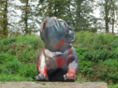 Statue Bulldogge - mehrfarbig - Polystone