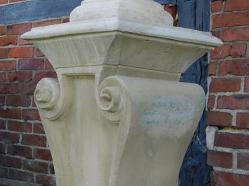 Vintage Buste Lodewijk XIV op Sokkel - 170 cm - Gietsteen