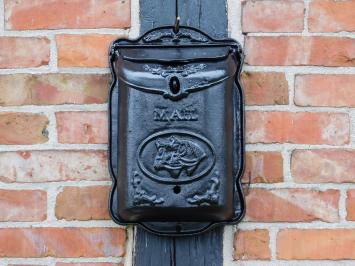 Mailbox ''Mail'' - Black - Cast iron