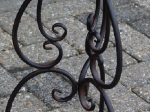 Decorative side table French Lilies - wrought iron