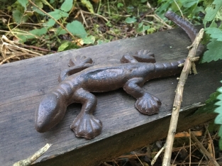 Salamander - Eidechse aus Gusseisen