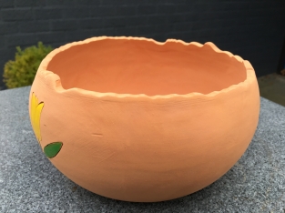 Terracotta bloembak, mooi ontwerp, IN DE OPRUIMING!!