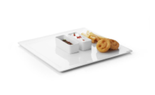 Chip & Dip set - porcelain - three pieces