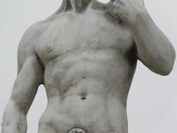 Statue David XL on Pedestal - 170 cm - Stone