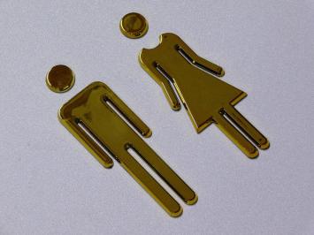 Toilet door signs - Man and Woman - WC Signs