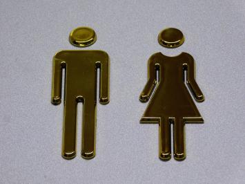 Toilet door signs - Man and Woman - WC Signs