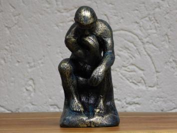 Statue The Thinker - Cast iron - Green Finish