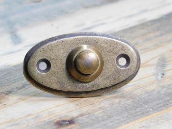 Doorbell Oval - Antique Brass - Bell push button