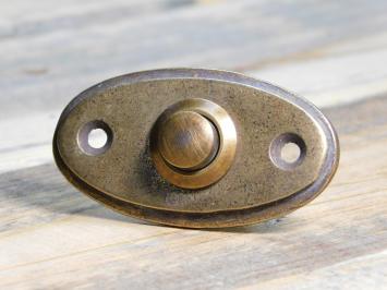Doorbell Oval - Antique Brass - Bell push button