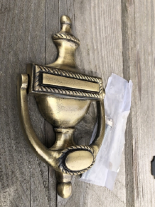Door knocker iron antique brass, Jarvis, beautifully executed