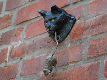 Deurklopper met Kat en Muis - Gietijzer in Kleur