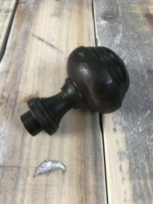 Door knob Bello - antique iron - fixed knob