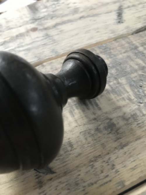 Deurknop Bello - antiek ijzer - vaste knop