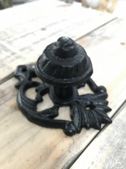 Deurknop - Knop gietijzer zwart, Model Ess