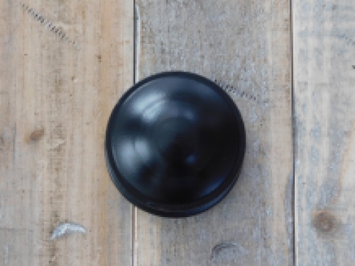 Vaste deurknop met rozet - zwart - antiek ijzer