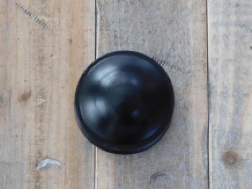 Fixed doorknob with rosette - black - antique iron