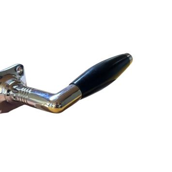 Door set in polished nickel – interior door fittings with rosettes – classic