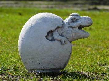 Statue Dino aus Ei - Stein - 22 cm